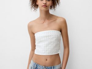 Rhinestone bandeau top