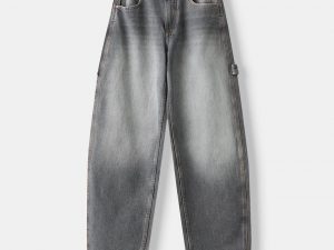 Adjustable balloon fit carpenter jeans