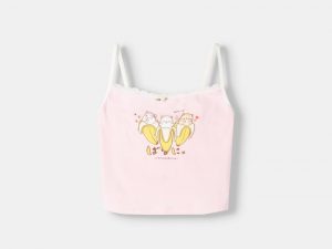 Bananya print top