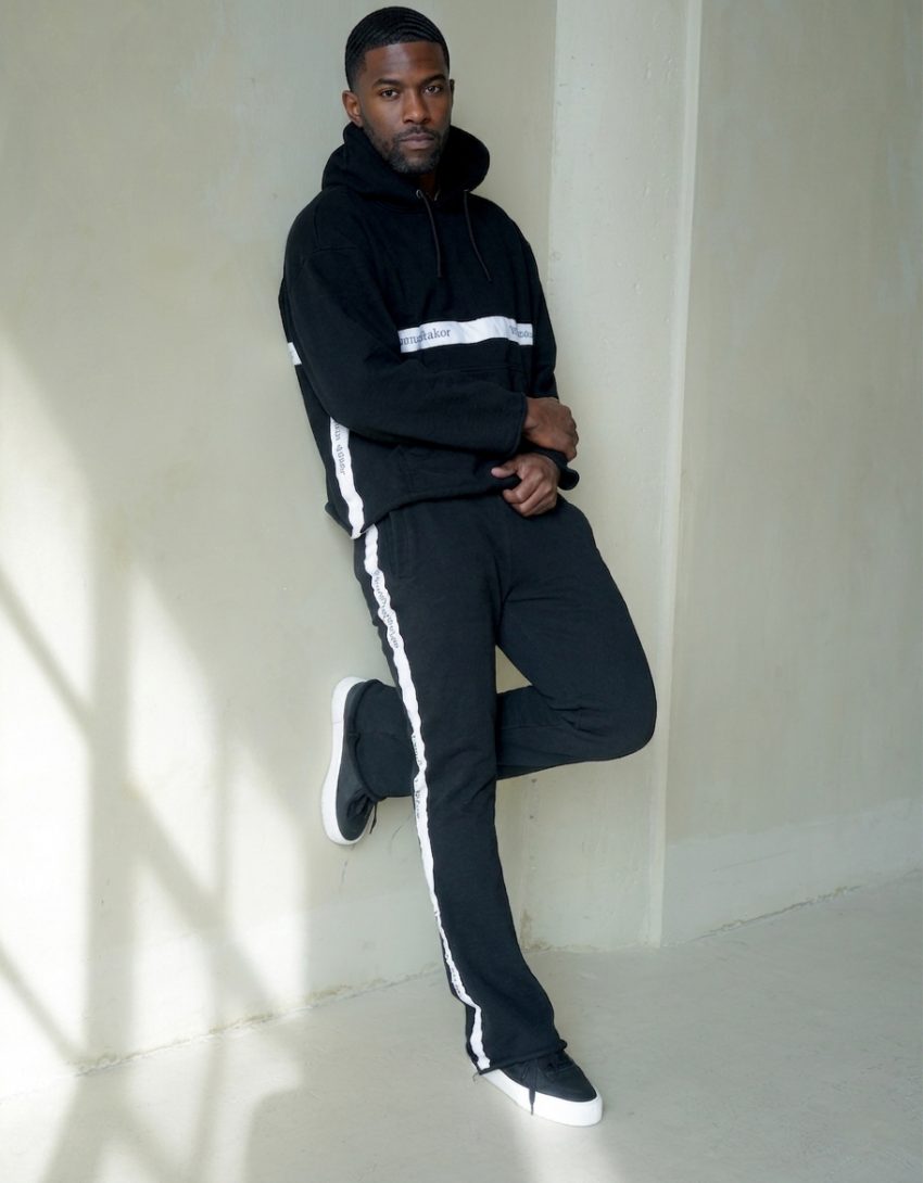 Cotton Sweat Suit with printed Twill Tape